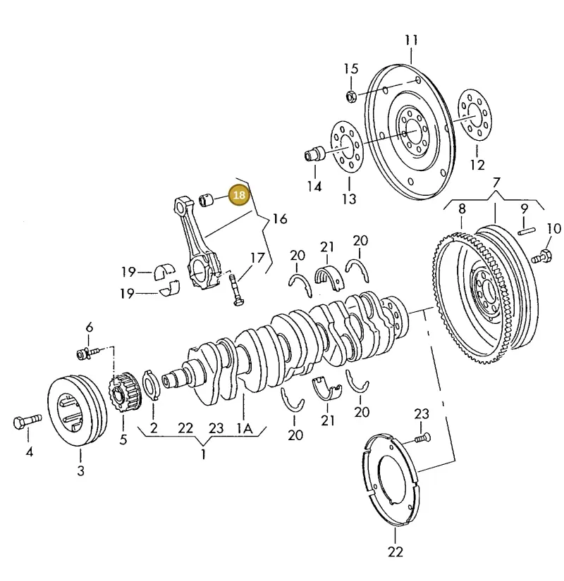 028105431C — Volkswagen LT, LT 4X4 (2003-2006) diagram 169105200, position 18