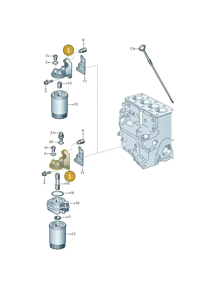 028115417 — Volkswagen GOLF CABRIO (1998-2001) diagram 121115500, position 1