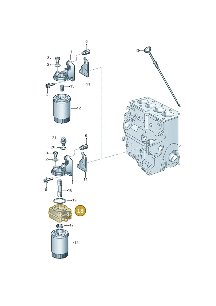 028117021D — Volkswagen CADDY-KOMBI/KASTENW. 06> (2005-) diagram 121115500, position 18