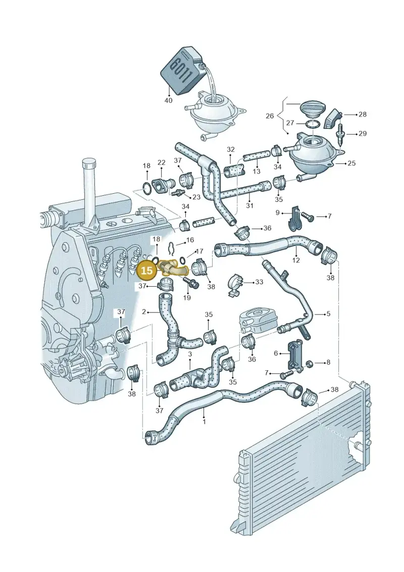 028121132B — Volkswagen POLO (1999-2001) diagram 158121400, position 15