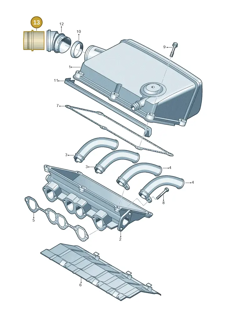 028128063E — Volkswagen LUPO/3L TDI (2003-2005) diagram 158129600, position 13