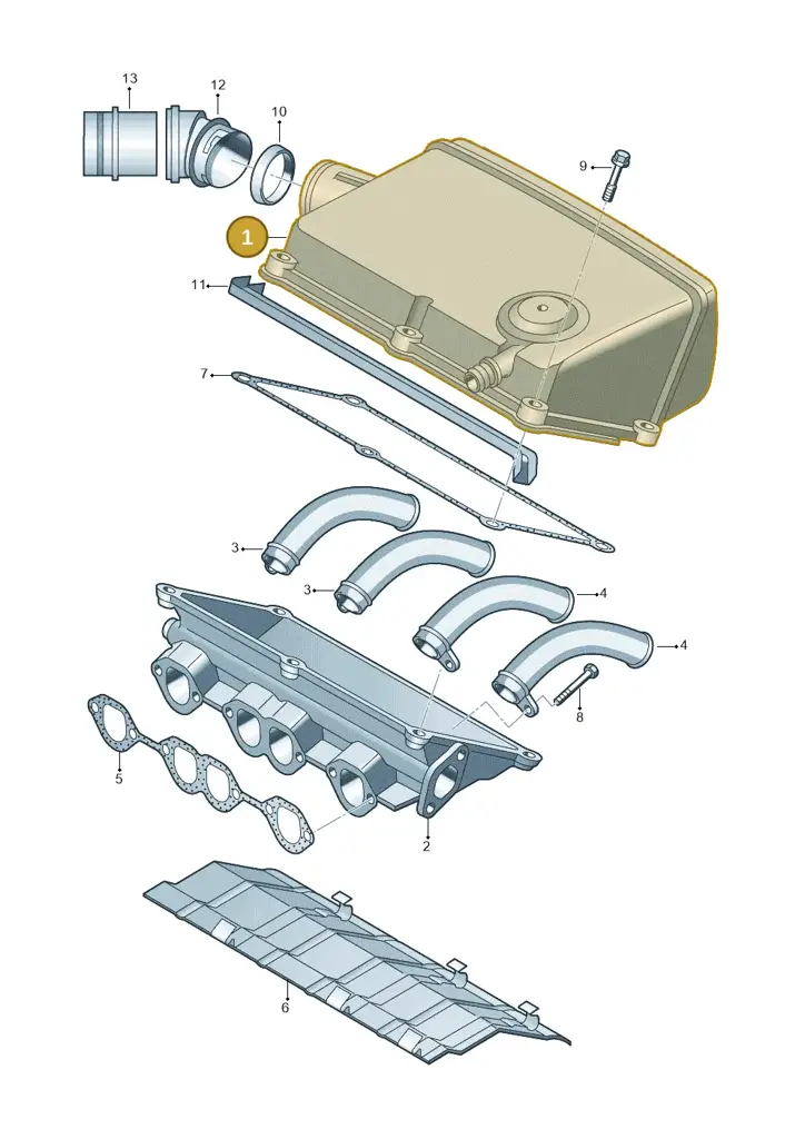 028129037C — Volkswagen POLO (1994-1999) diagram 158129600, position 1