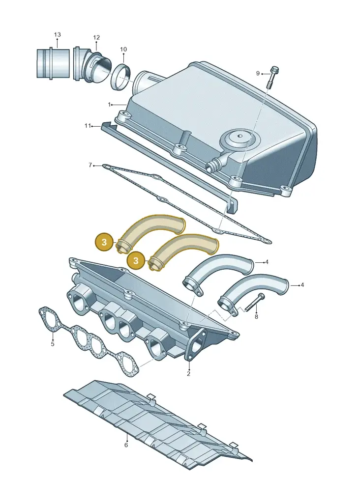 028129617 — Volkswagen LUPO/3L TDI (2003-2005) diagram 158129600, position 3