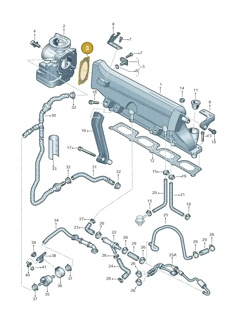 028129748 — Volkswagen Jetta/Wagon (2002-2006) diagram 194133260, position 3