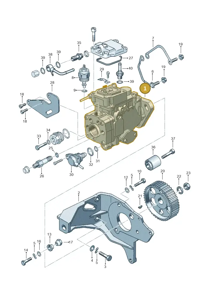 028130082A — Volkswagen POLO (1999-2001) diagram 121130200, position 1