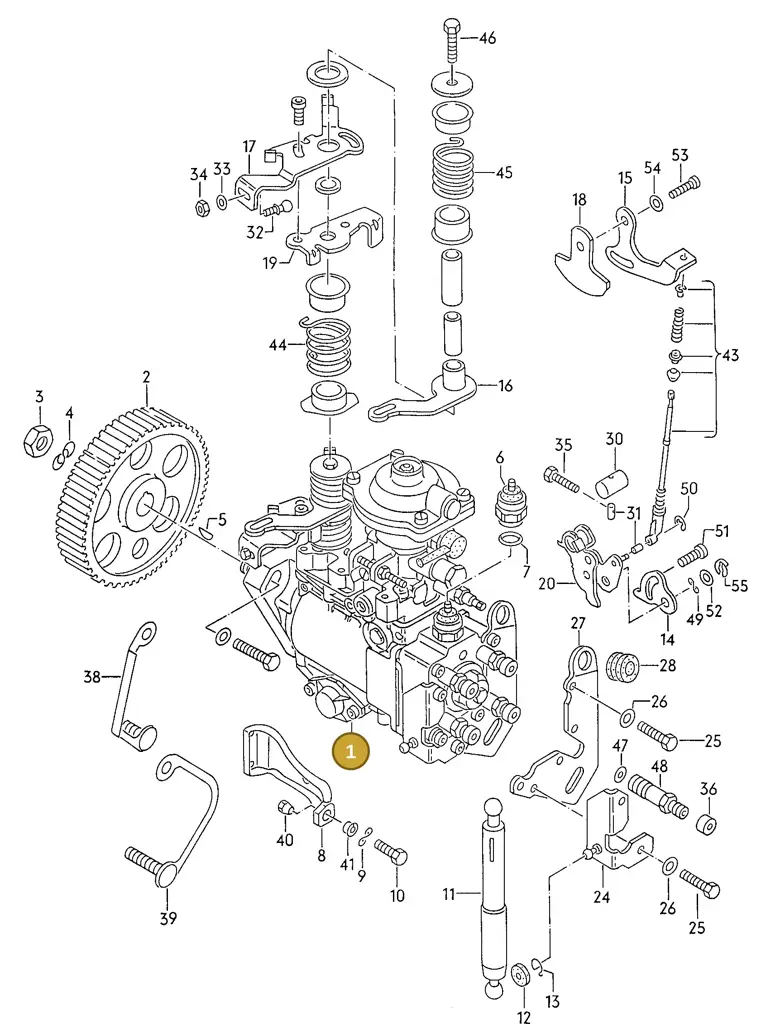 028130107K — Volkswagen Passat (1991-1993) diagram 084035000, position 1