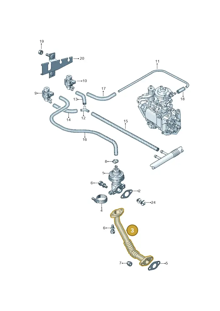 028131521AA — Volkswagen CADDY-KOMBI/KASTENW. 06> (2005-) diagram 173131180, position 3