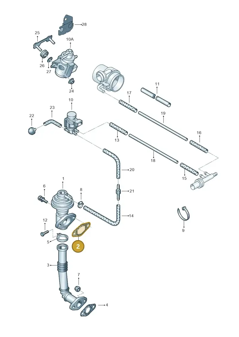 028131547F — Volkswagen LUPO/3L TDI (2003-2005) diagram 158131020, position 2