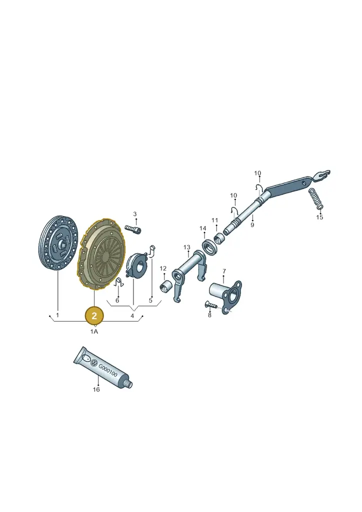 028141025S — Volkswagen POLO (1994-1999) diagram 009019050, position 2