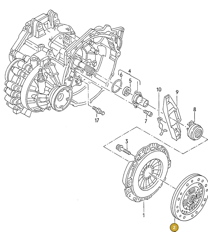 028141035A — Volkswagen Jetta (1989-1991) diagram 110059050, position 2