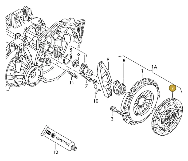 028141035B — Volkswagen GOLF VAR./VENTO (1996-1999) diagram 121141300, position 2