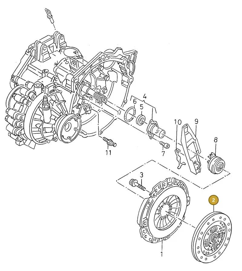 028141035CX — Volkswagen CADDY-KOMBI/KASTEN (1995-2003) diagram 130141300, position 2