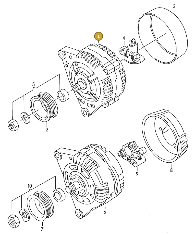 028903018C — Volkswagen Passat syncro (1991-1993) diagram 084161150, position 1