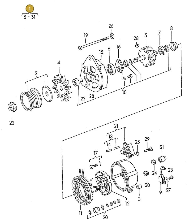 028903018C — Volkswagen Transporter syncro (1992-1995) diagram 117903100, position 1