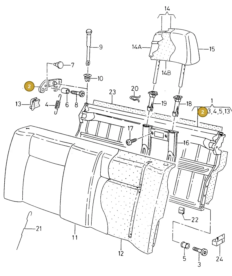028903025P — Volkswagen Derby (MEX) (1994-1996) diagram 138885600, position 2