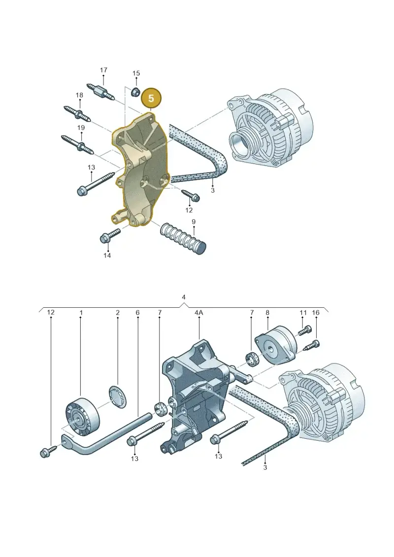 028903143AD — Volkswagen POLO CLASSIC/VARIANT (1999-2001) diagram 121903350, position 5