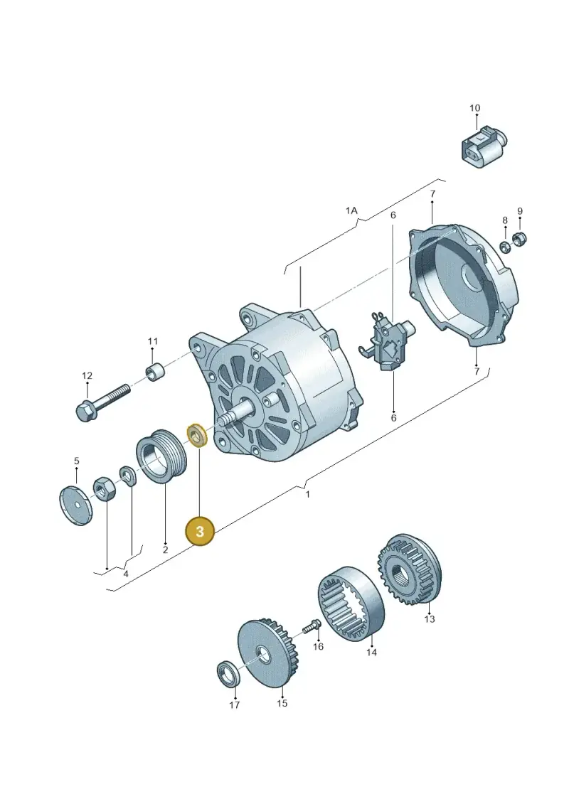 028903237E — Volkswagen Touareg                08> (2007-) diagram 616903010, position 3