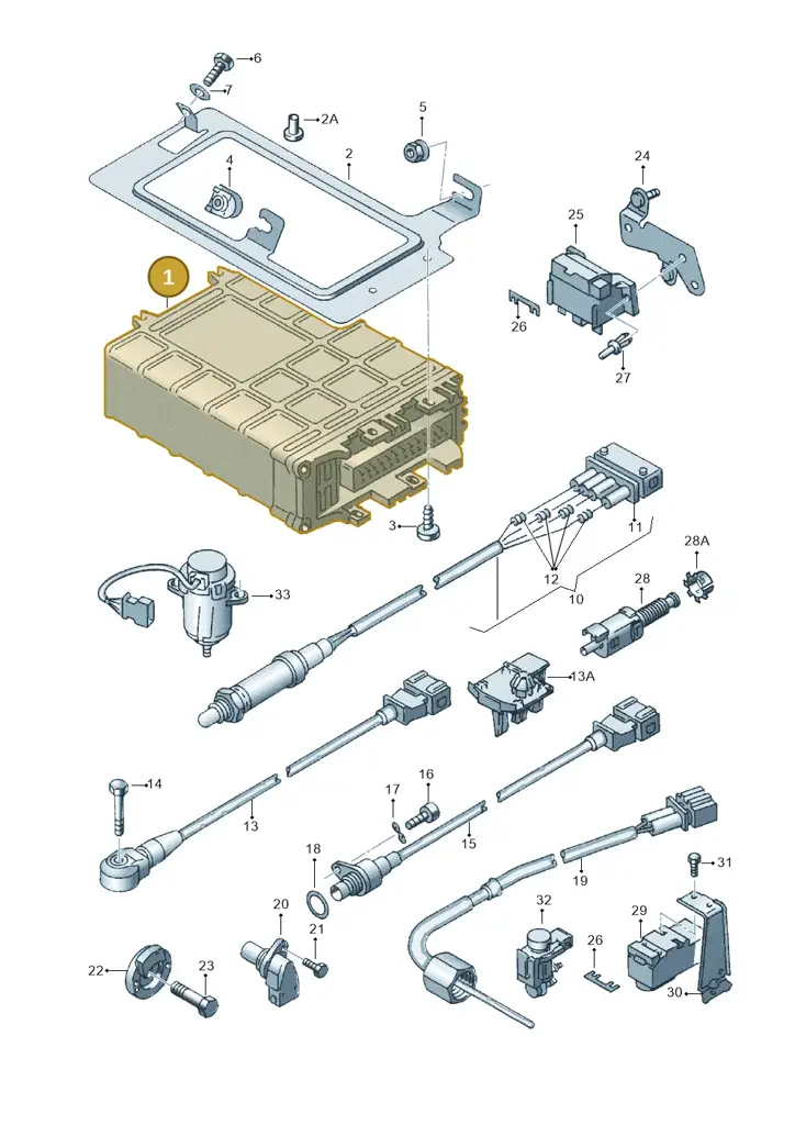 028906021HA — Volkswagen POLO CLASSIC/VARIANT (1996-1999) diagram 121906100, position 1