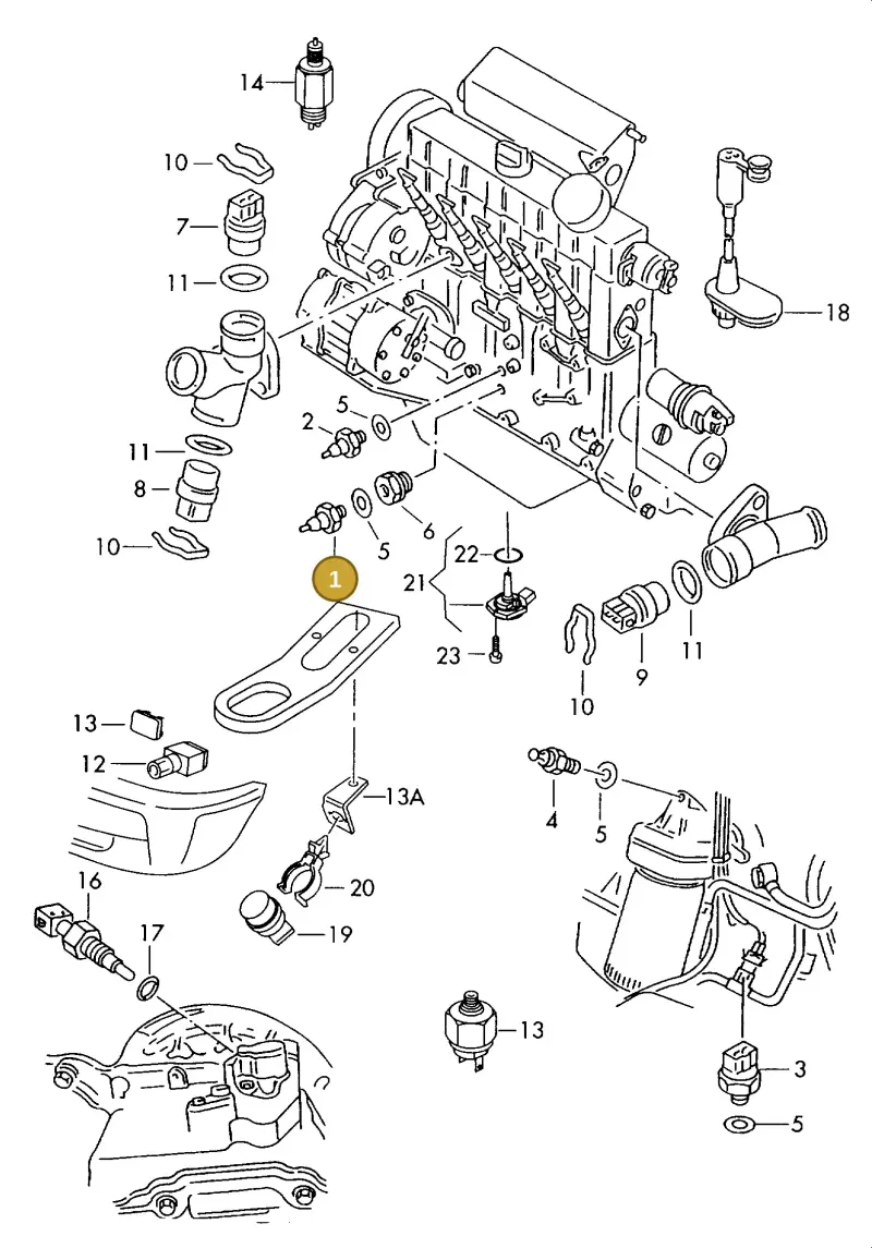 028919081D — Volkswagen LT, LT 4X4 (1996-2003) diagram 117919650, position 1