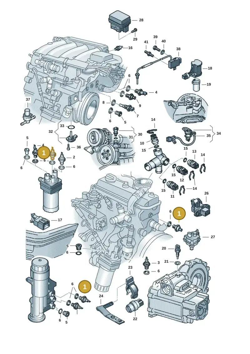 028919081H — Volkswagen CADDY-KOMBI/KASTENW.   06> (2005-) diagram 121919610, position 1