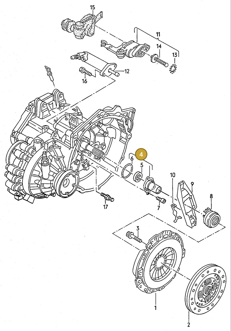 02A141180 — Volkswagen Golf/Jetta syn, Rallye (1985-1991) diagram 067060000, position 4