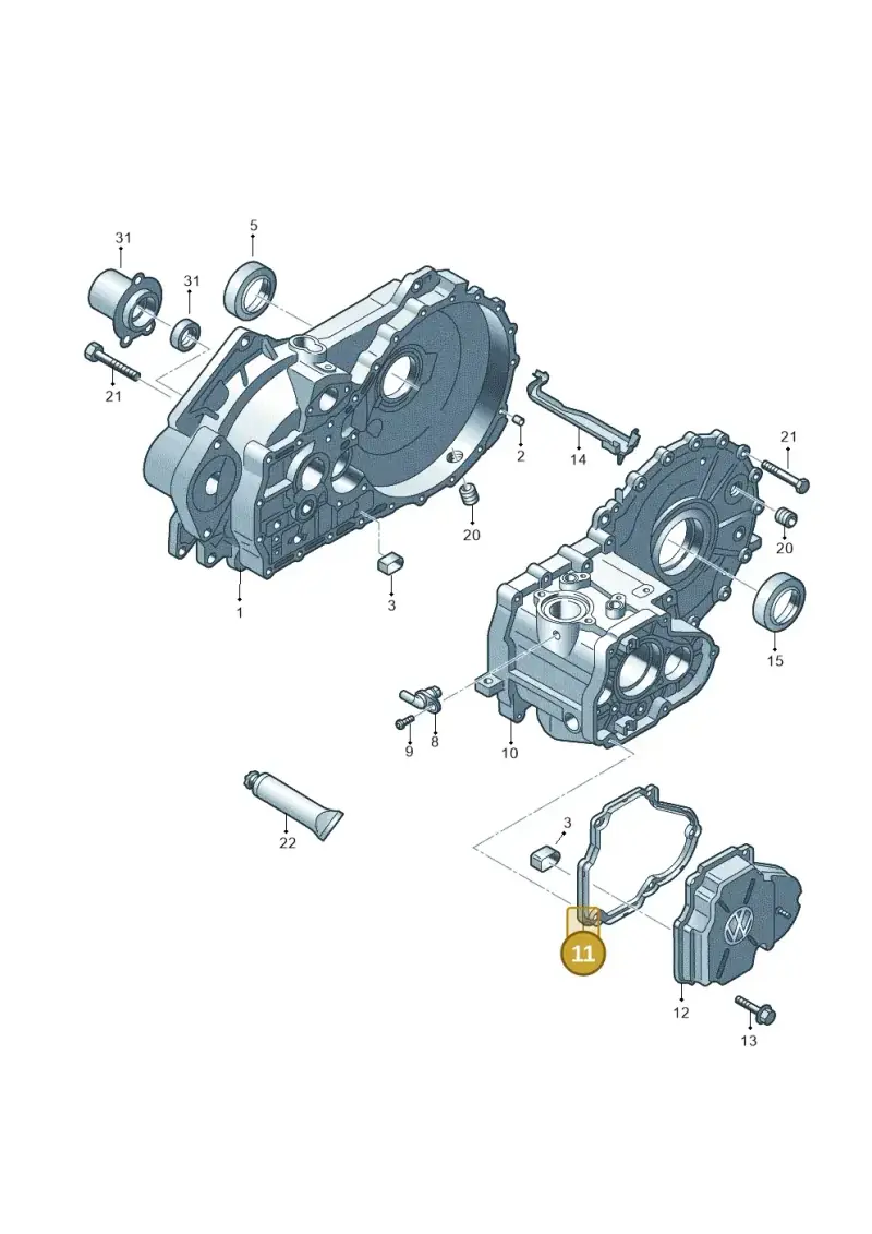 02A301215A — Volkswagen Transp. caravelle (2011-2015) diagram 731301200, position 11