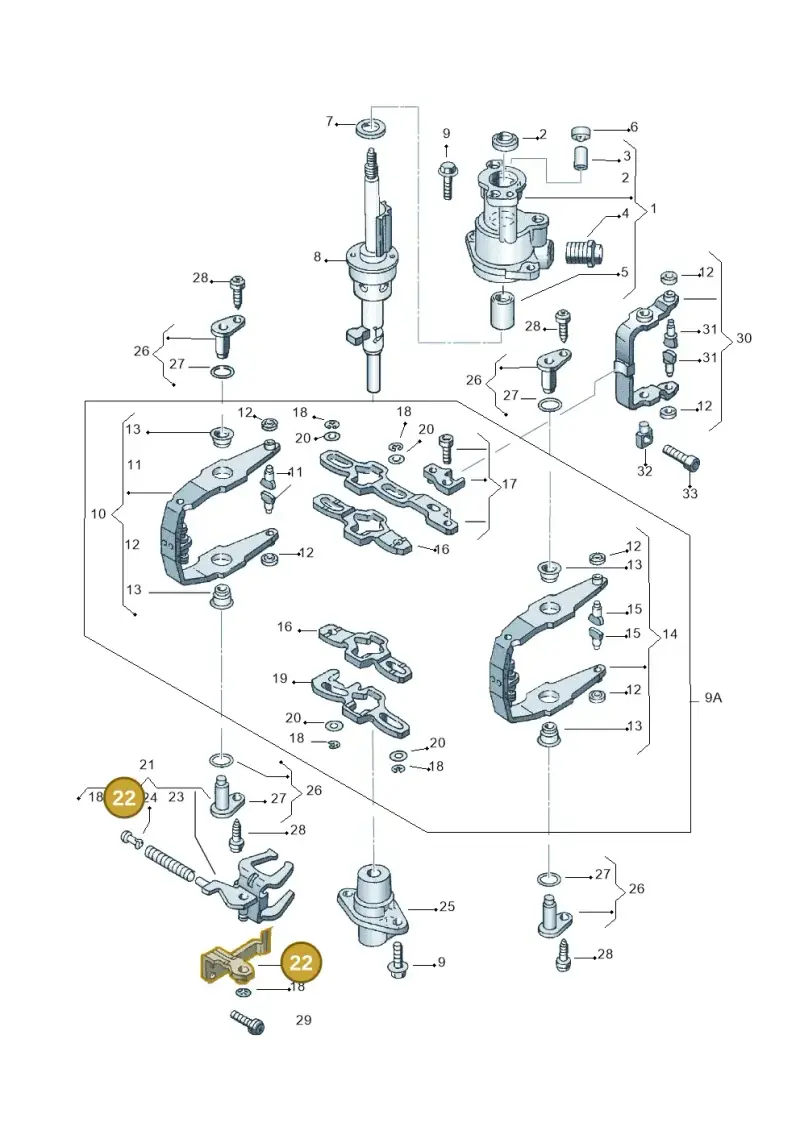 02A301445 — Volkswagen LUPO/3L TDI (2003-2005) diagram 121311900, position 22