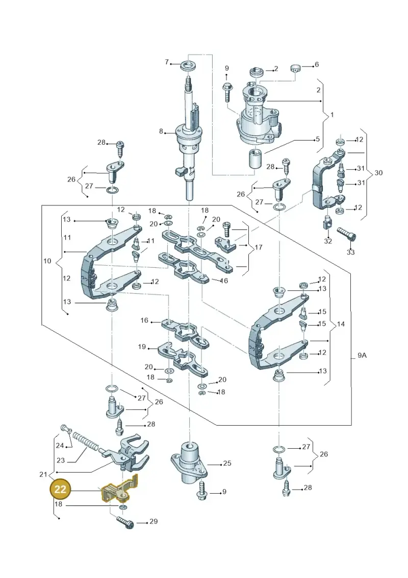 02A301445 — Volkswagen GOLF/VAR./4MOT. A4     02 (2001-2002) diagram 194311970, position 22