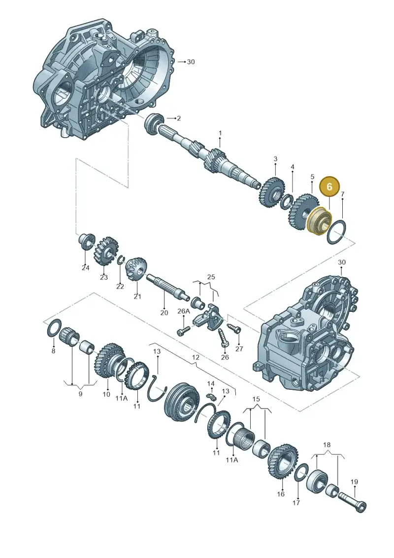 02A311123D — Volkswagen GOLF PLUS              08> (2007-) diagram 625311410, position 6