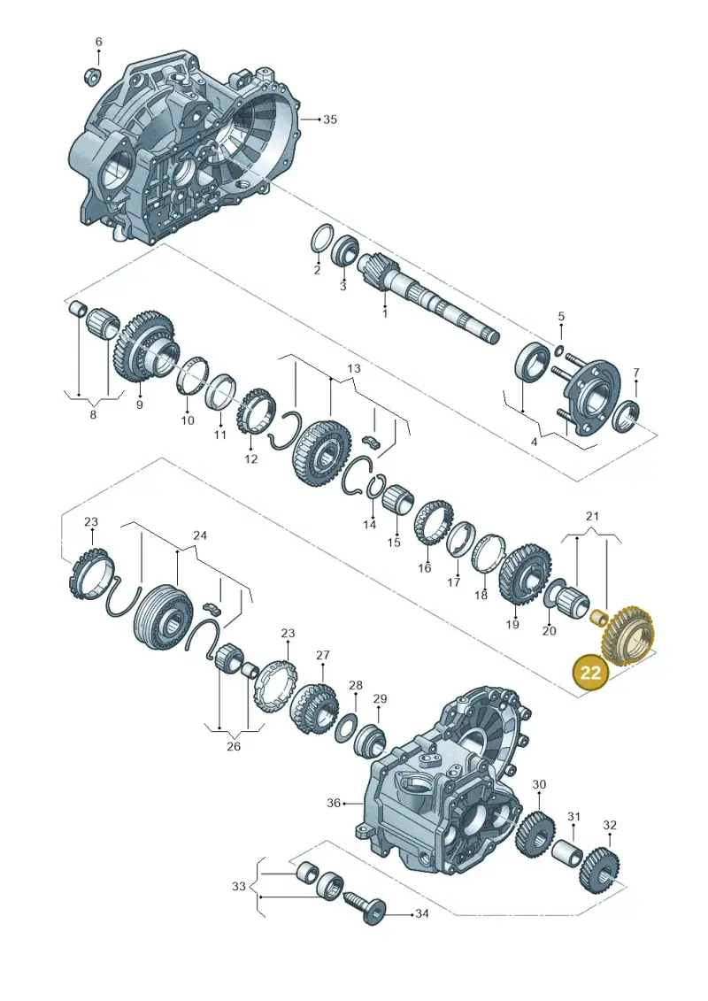 02A311129CH — Volkswagen Caddy kombi (2015-2020) diagram 746311300, position 22