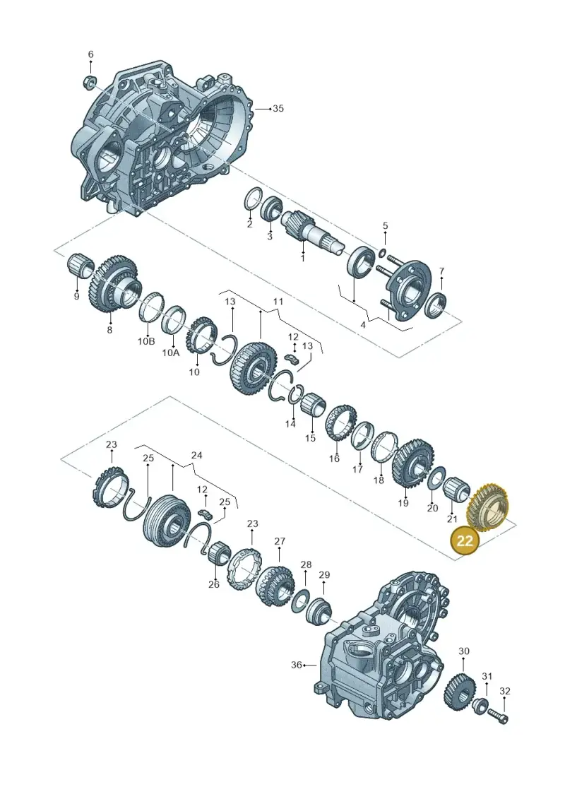 02A311129CK — Volkswagen Caddy kombi (2015-2020) diagram 201311380, position 22