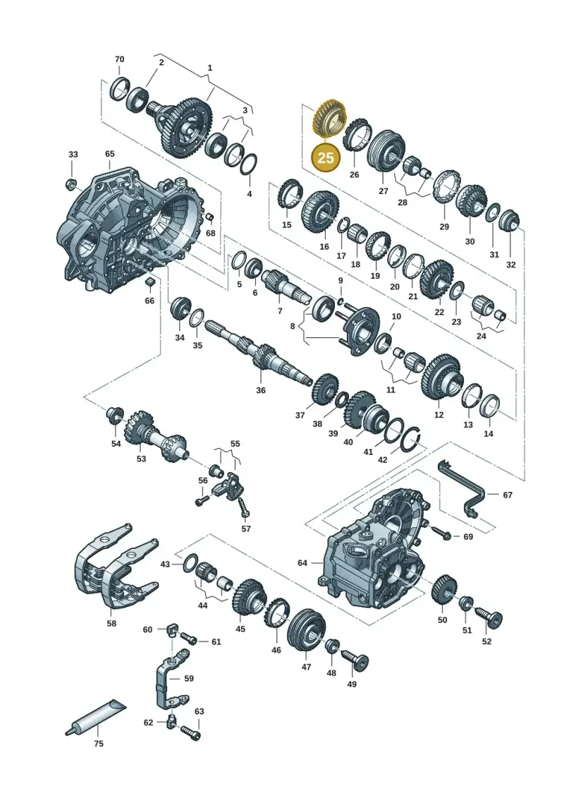 02A311129CK — Volkswagen Transport. multivan (2019-2024) diagram 7ep300806, position 25