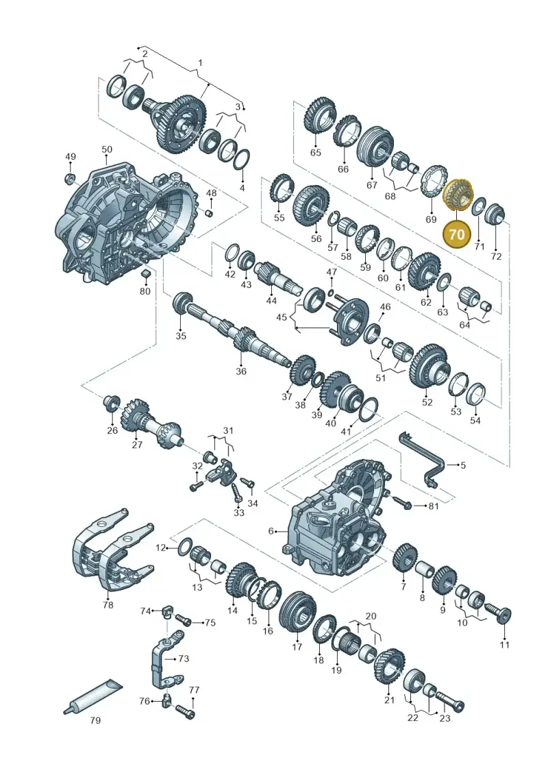 02A311145CA — Volkswagen Arteon (2017-2023) diagram 828303520, position 70