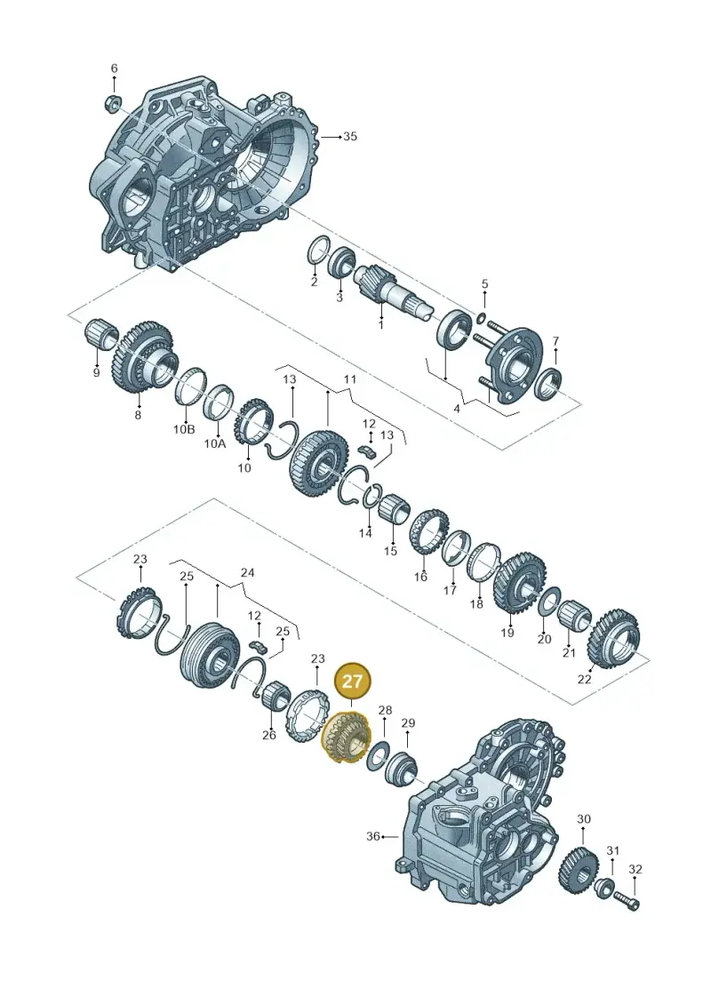 02A311145CB — Volkswagen Caddy kombi (2015-2020) diagram 201311380, position 27