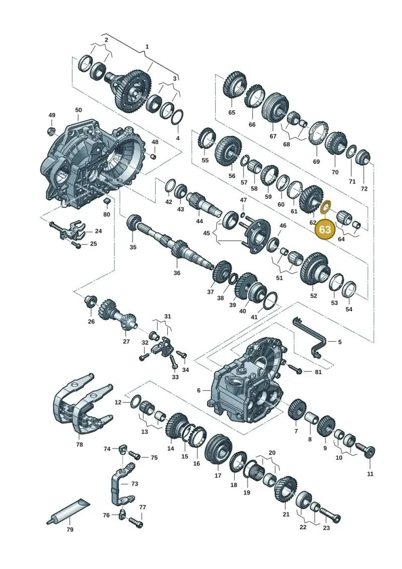 02A311175C — Volkswagen Golf 2.0 BlueMotion (2019-2024) diagram 2gk300352, position 63