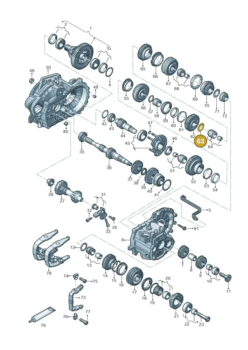 02A311175C — Volkswagen Arteon (2017-2023) diagram 828303520, position 63
