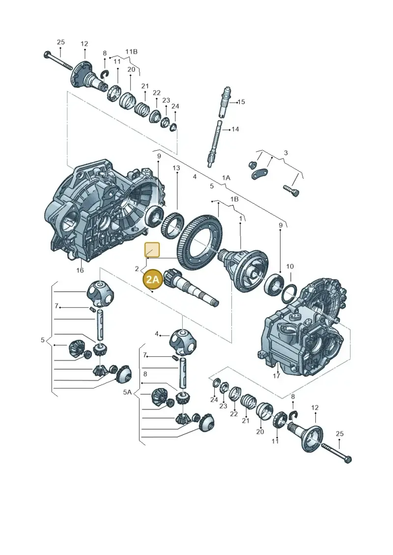 02A311205S — Volkswagen New Beetle             06> (2005-) diagram 148409250, position 2A