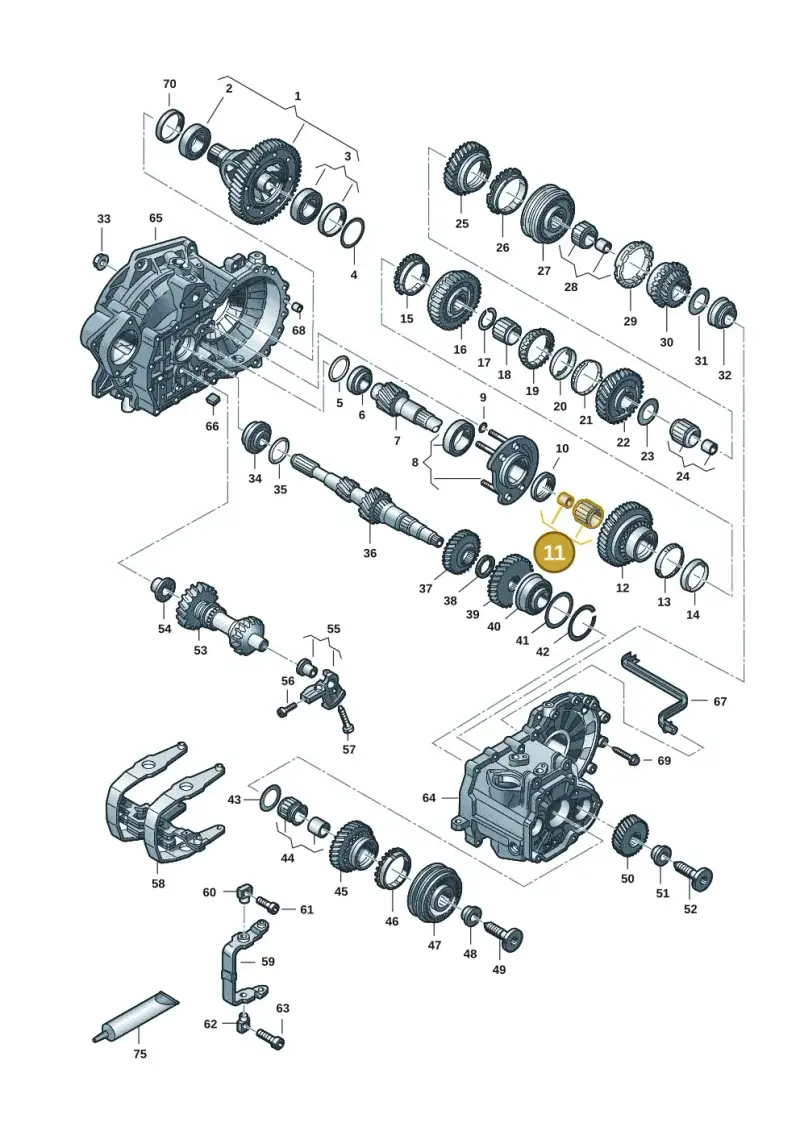 02A311213C — Volkswagen Transport. multivan (2019-2024) diagram 7ep300806, position 11