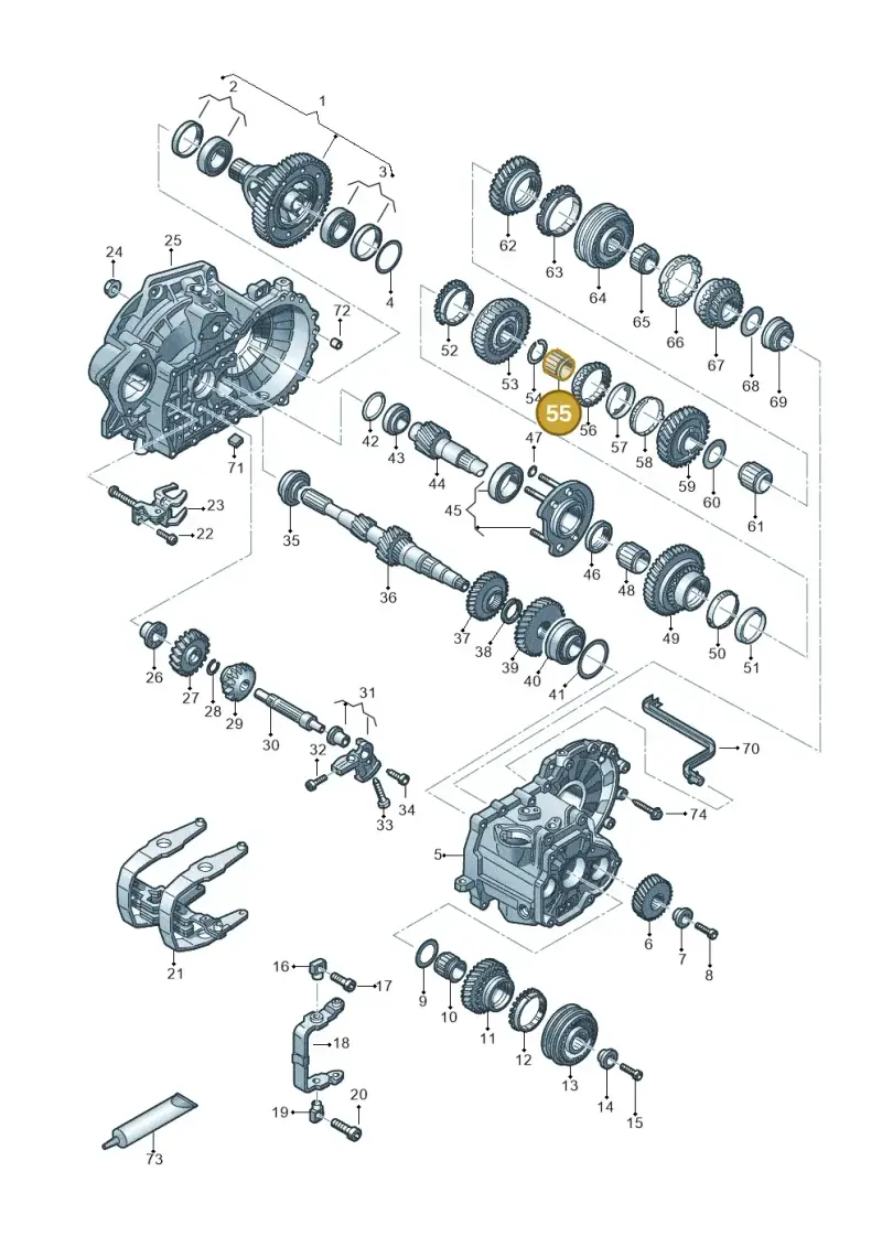 02A311265D — Volkswagen T-Cross 1,0 (2018-2024) diagram 827315030, position 55