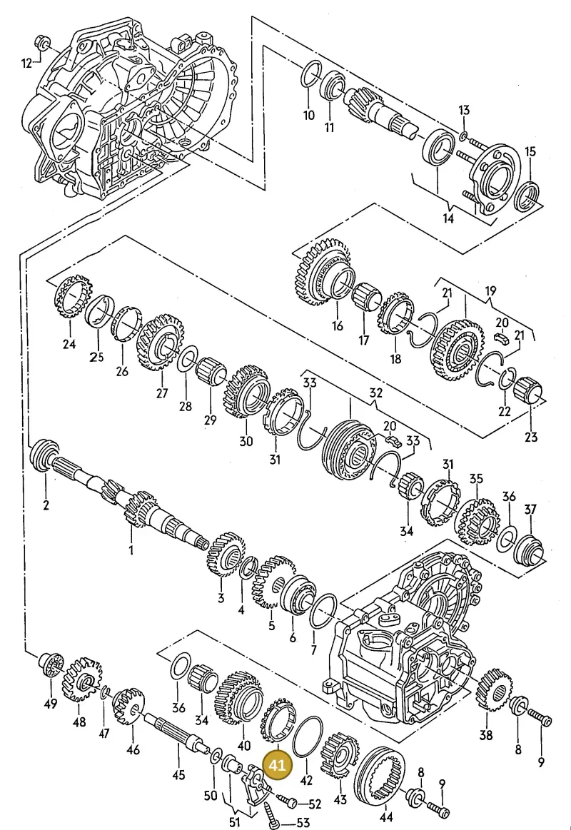 02A311295C — Volkswagen Passat (1991-1993) diagram 084063000, position 41