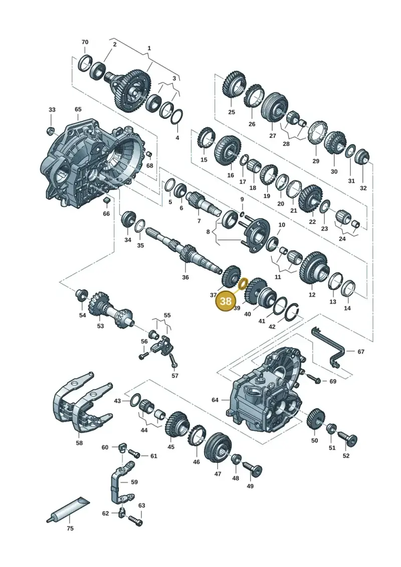 02A311321 — Volkswagen Transport. multivan (2019-2024) diagram 7ep300806, position 38