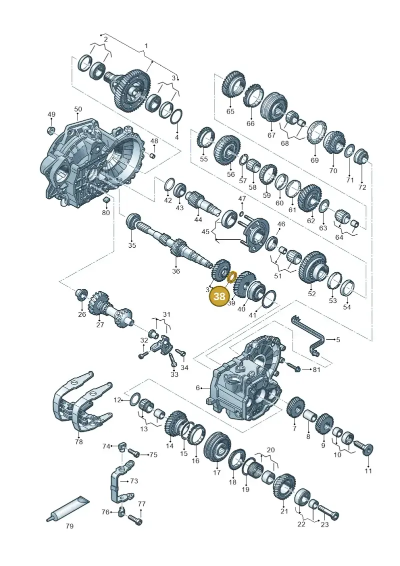 02A311321 — Volkswagen Arteon (2017-2023) diagram 828303520, position 38