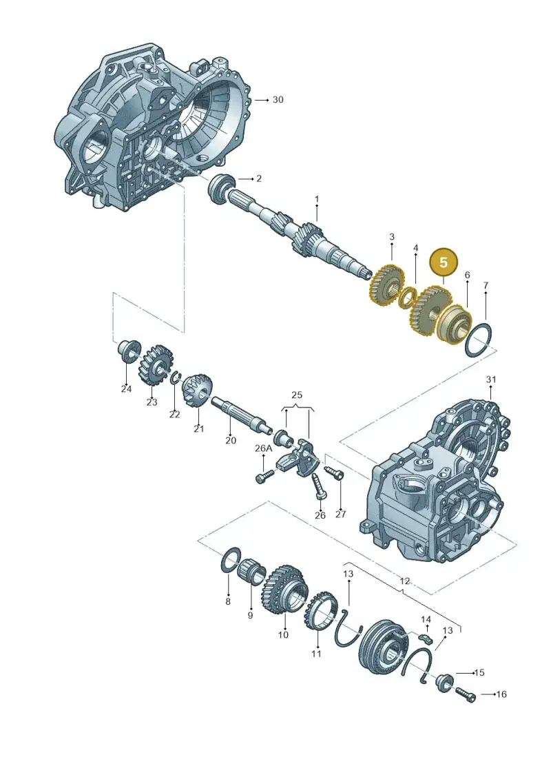 02A311351AR — Volkswagen Jetta variant (2009-2014) diagram 420311390, position 5
