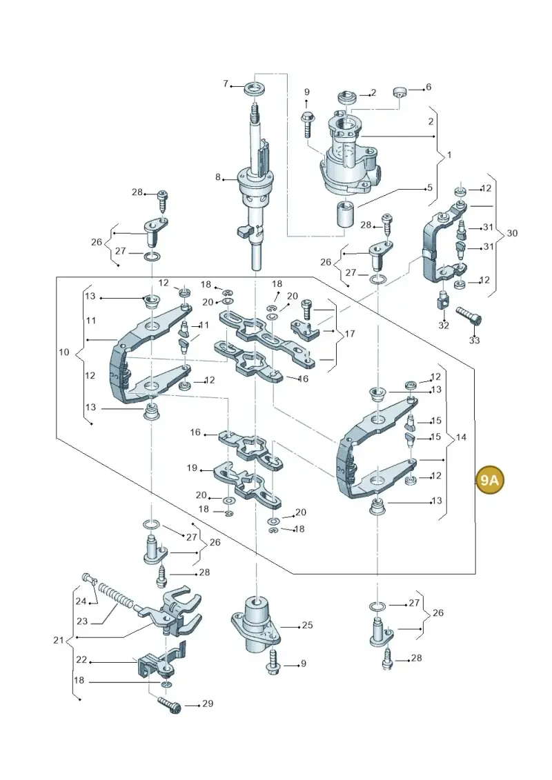 02A311490K — Volkswagen GOLF/VAR./4MOT. A4     02 (2001-2002) diagram 194311970, position 9A