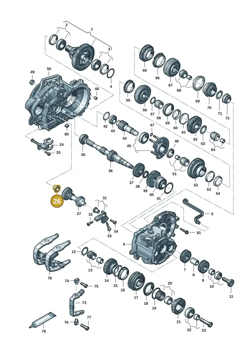 02A311523B — Volkswagen Golf 2.0 BlueMotion (2019-2024) diagram 2gk300352, position 26