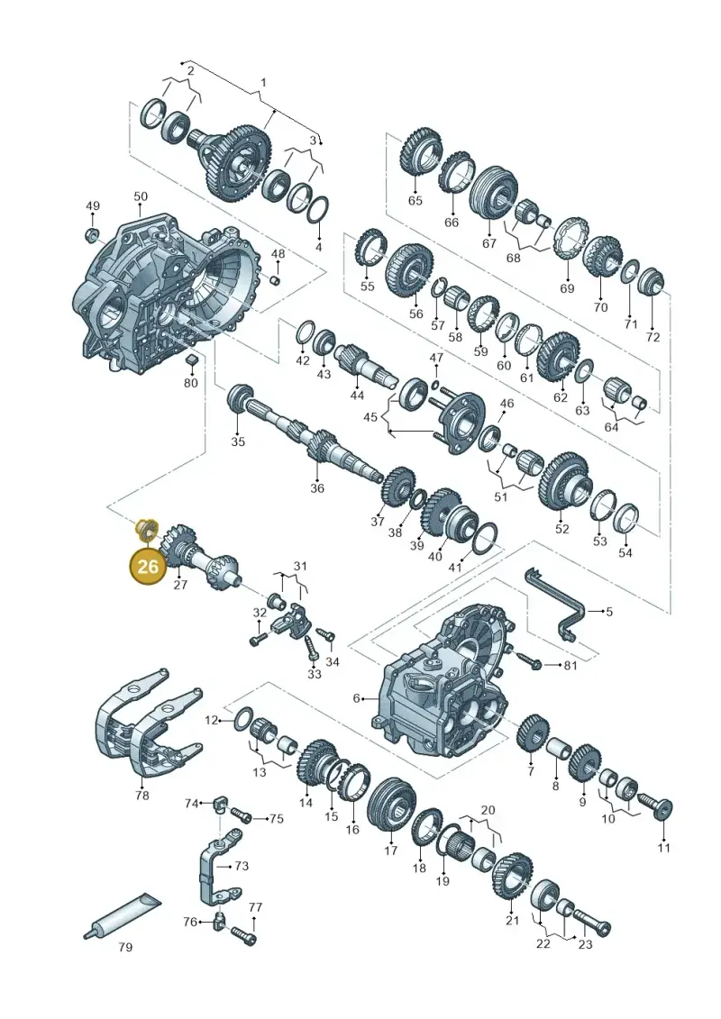 02A311523B — Volkswagen Arteon (2017-2023) diagram 828303520, position 26