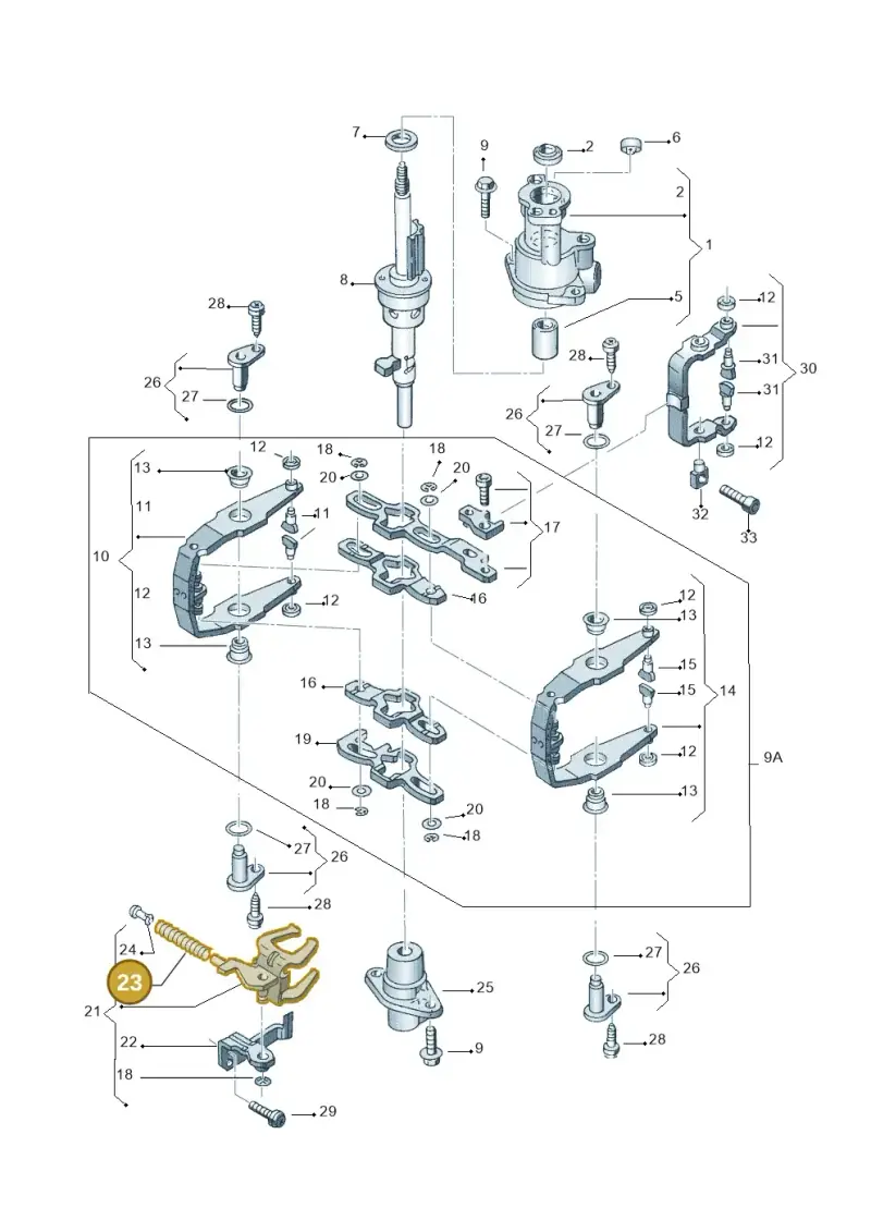 02A311548A — Volkswagen GOLF/VAR./4MOT. A4     02 (2001-2002) diagram 194311970, position 23