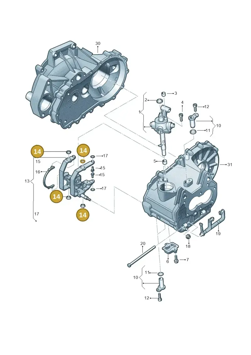 02A311590C — Volkswagen Jetta 1.6 (2014-2018) diagram 420311840, position 14