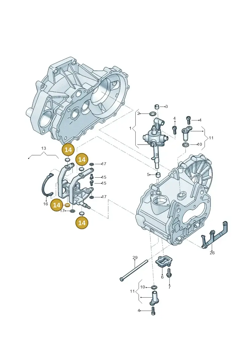 02A311590C — Volkswagen Up! 1.0 TSI (2013-2017) diagram 559311840, position 14