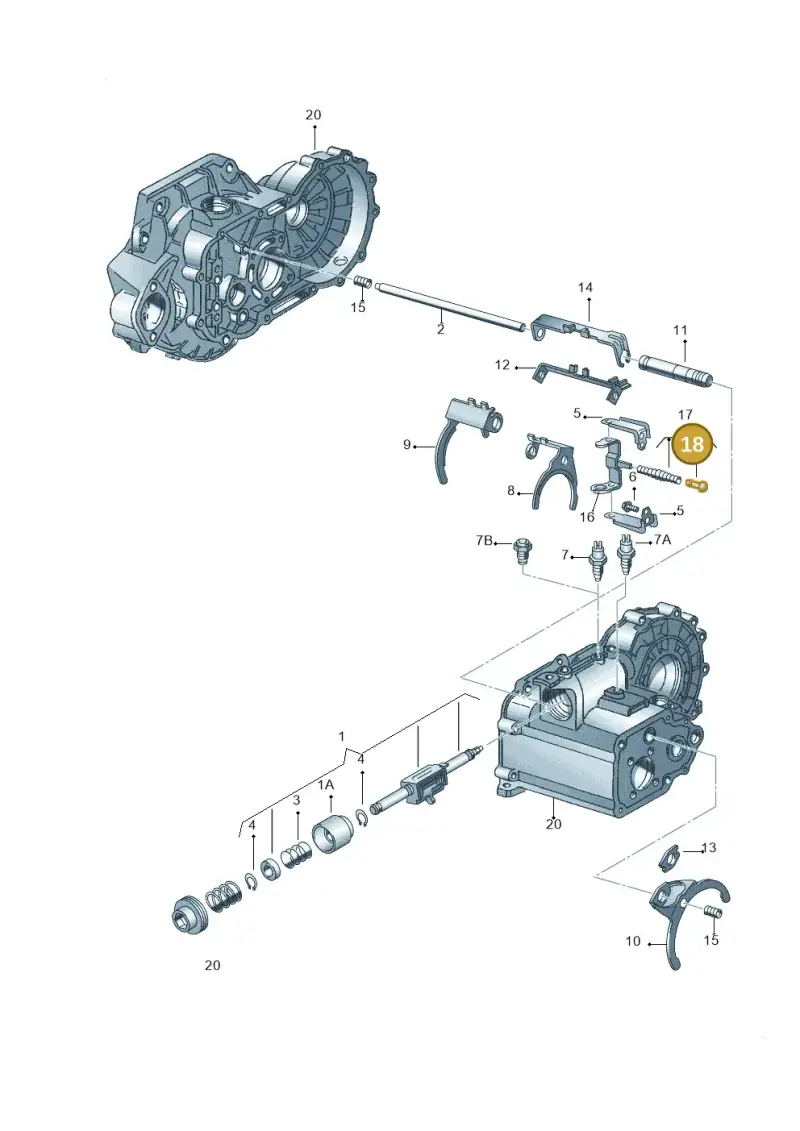02A311614 — Volkswagen Jetta/Wagon (2002-2006) diagram 201311860, position 18
